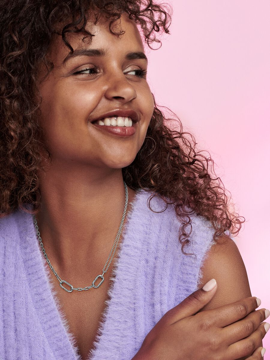 Colar de Corrente de Elos Duplos Pandora ME