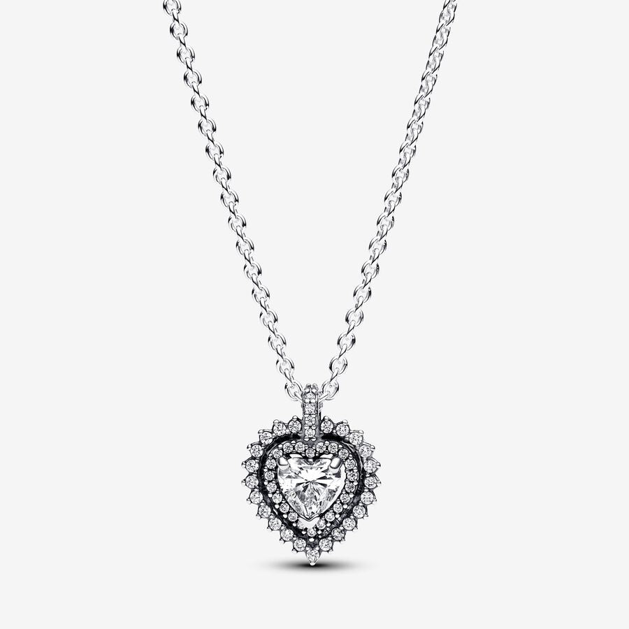Colar Sparkling Heart Halo Pendant
