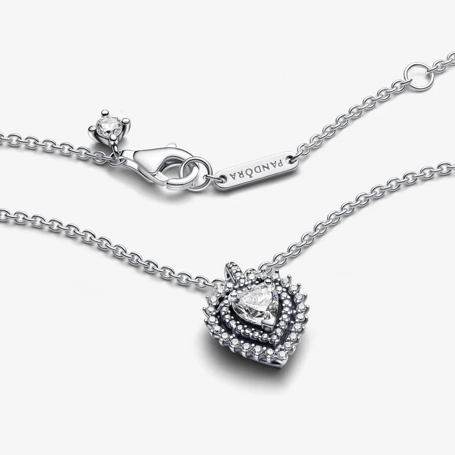 Colar Sparkling Heart Halo Pendant