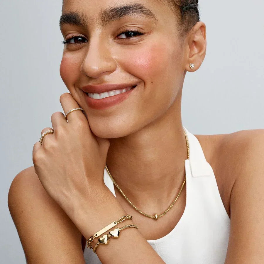 Pulseira de Elos com Barra Gravável