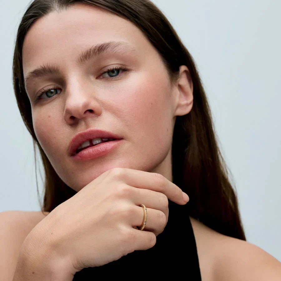 Anel Pandora ME Texture & Stones