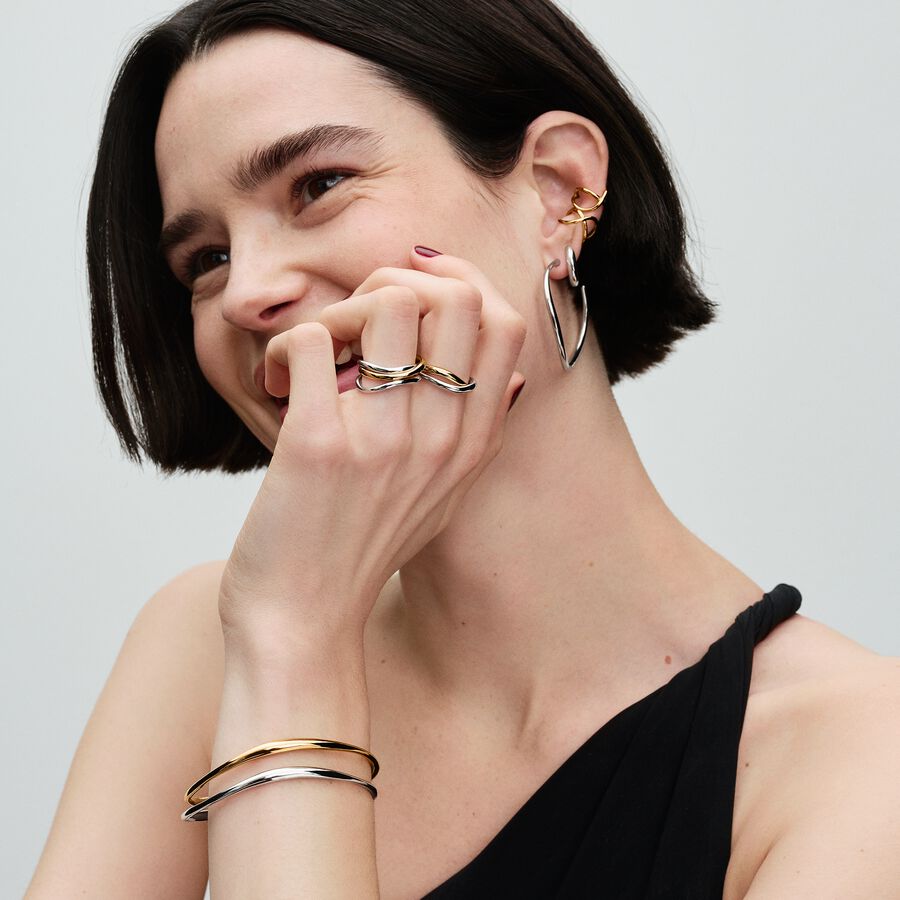 Pulseira com design orgânico