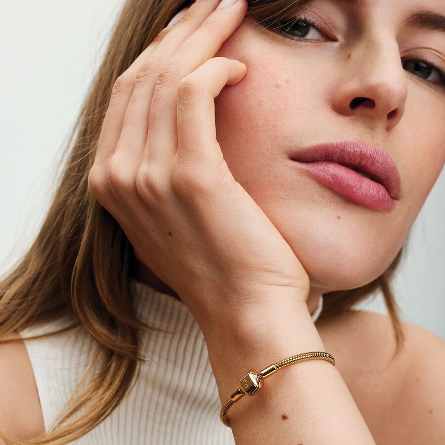 Pulseira Malha Snake Fecho Barril