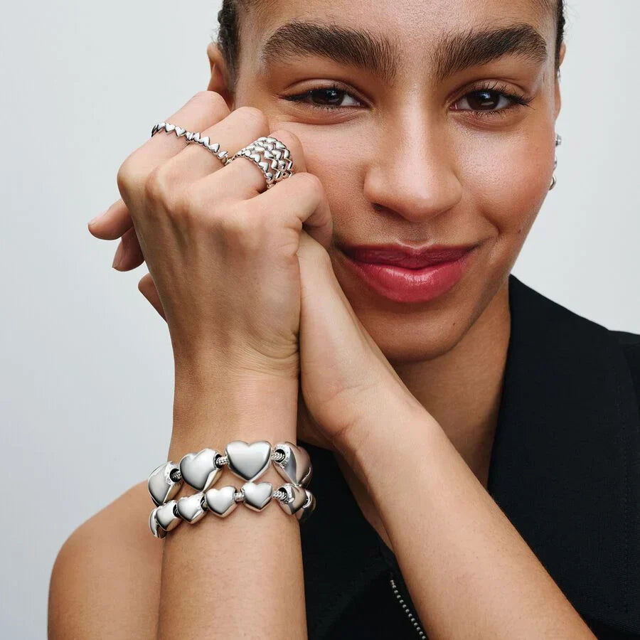 Anel Fila de Corações