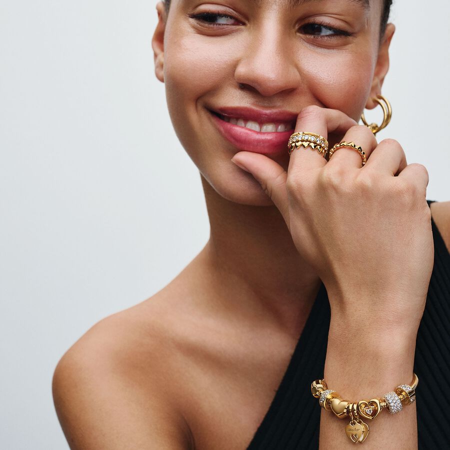 Conta Pendente Coração Dividido Duplo