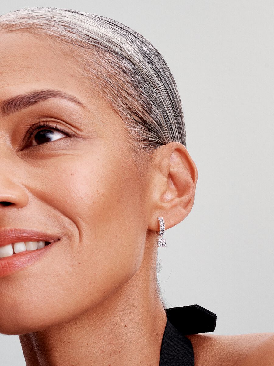 Argolas Pendentes Pavé