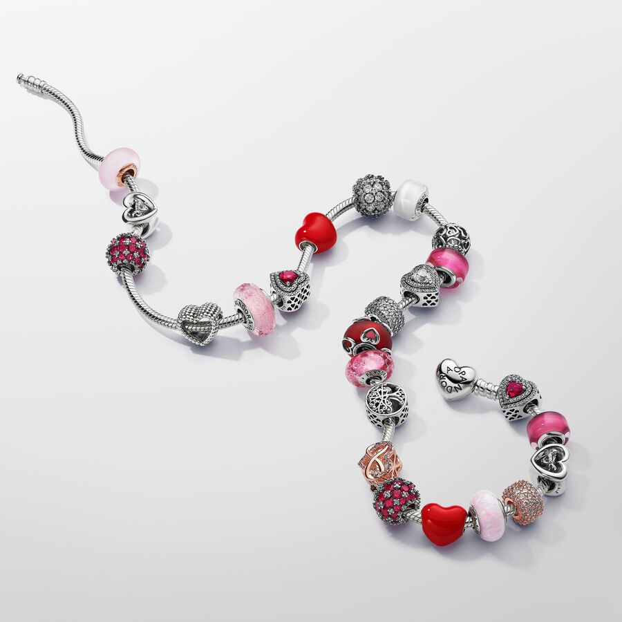 Colar Malha Snake Fecho Coração Pandora Moments