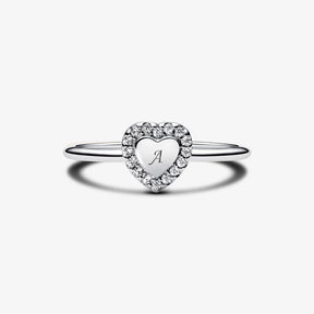 Anel Auréola Coração Gravável