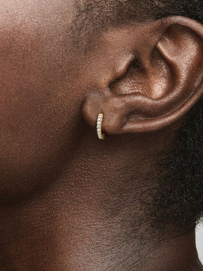 Argolas Huggle Revestimento de ouro 14k