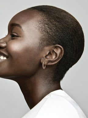 Argolas Brilho e Corações Revestimento de ouro rosa 14k