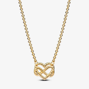 Colar Coração Infinito Brilhante