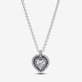Colar Sparkling Heart Halo Pendant