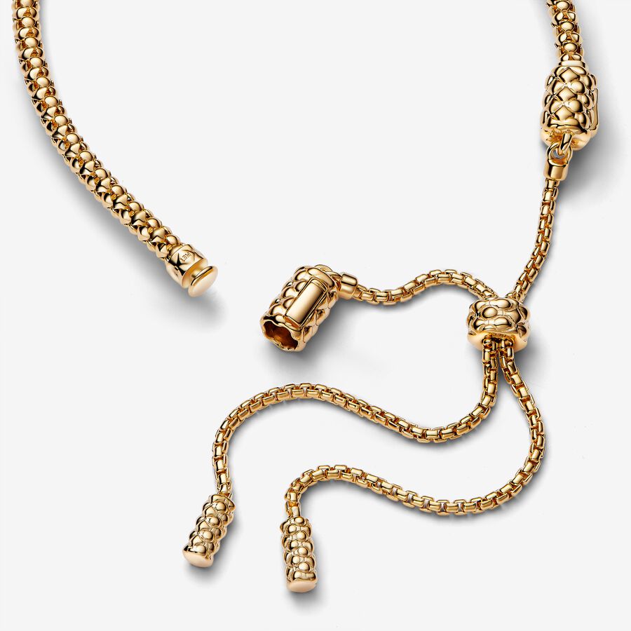 Pulseira Deslizante Corrente Cravejada