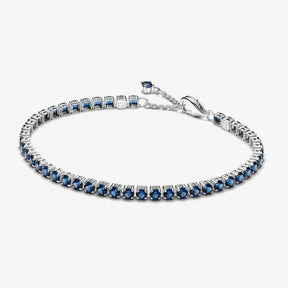Pulseira de Ténis Azul Cintilante