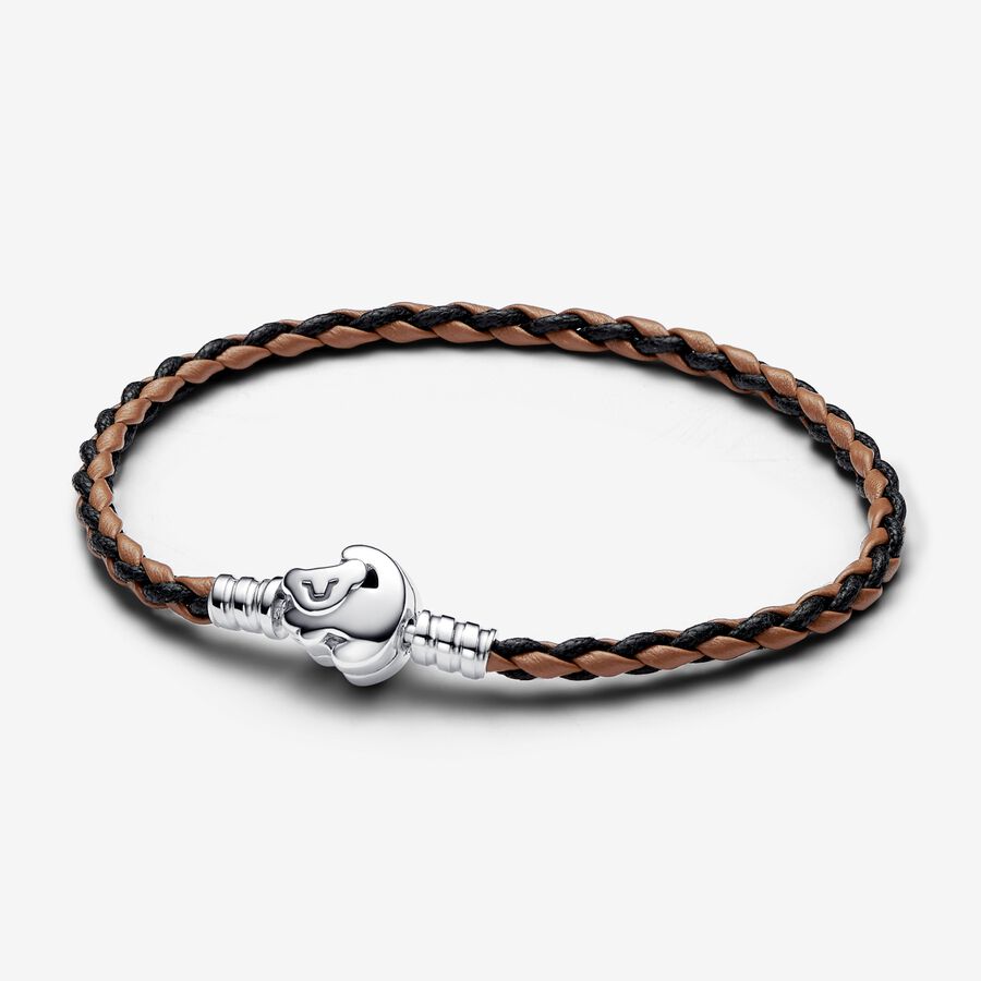 Pulseira em couro com fecho Pandora Moments Disney O Rei Leão