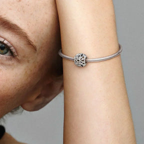 Conta Flor Rendilhada Esferas