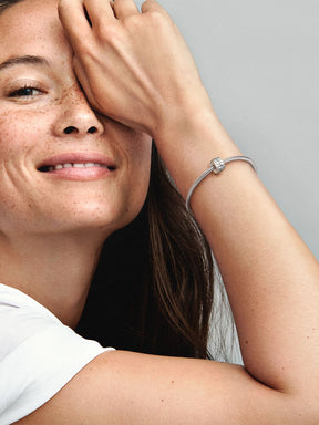 Clip Corações Infinitos Prata