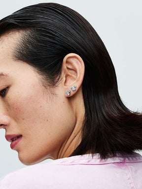 Brincos Stud Disney Mickey Mouse e Minnie Mouse