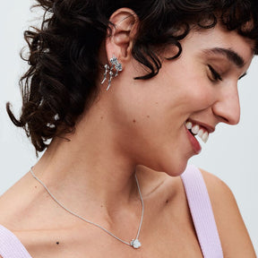 Colar Rosa Branca em Flor