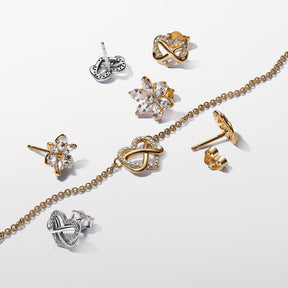 Colar Coração Infinito Brilhante