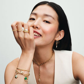 Pulseira Deslizante Corrente Cravejada