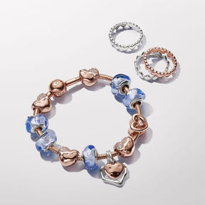 Anel Fila de Corações