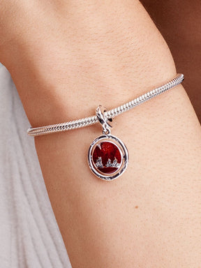 Conta Pendente Brilha no Escuro Mundo Invertido Stranger Things Prata