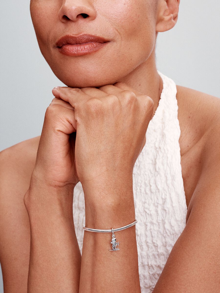 Conta Pendente Esquiador Prata