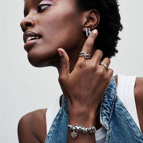 Pulseira Malha Snake Fecho Moments Mickey Disney